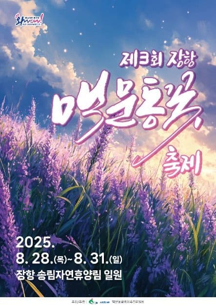 2025 장항 맥문동 꽃 축제 포스터